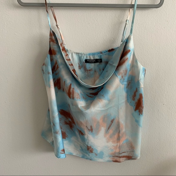Nasty gal - Right On Tie Dye Cowl Crop top - Picture 4 of 6
